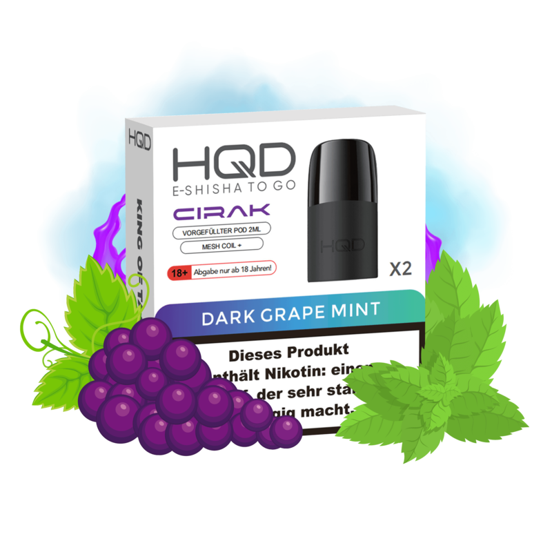 HQD Cirak POD - Dark Grape Mint