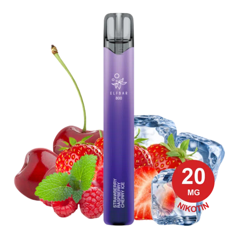 Elfbar 800 - Strawberry Raspberry Cherry Ice