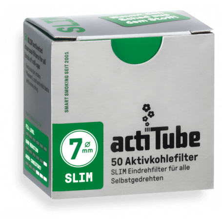 50x ActiTube Aktivkohlefilter Slim Ø 7mm