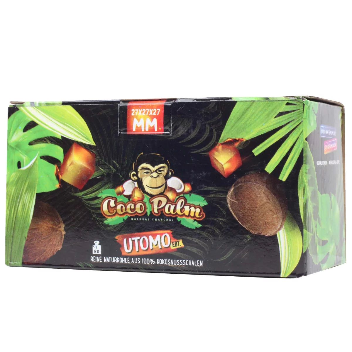 1 KG Coco Palm 27mm | XL Size Shisha Kohle | 1kg |