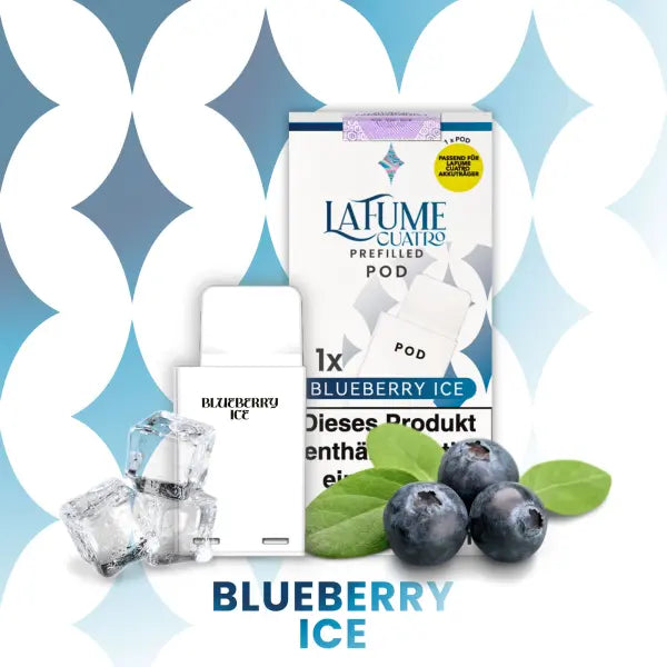 La Fume Cuatro – Blueberry Ice Pod – 1er Pack