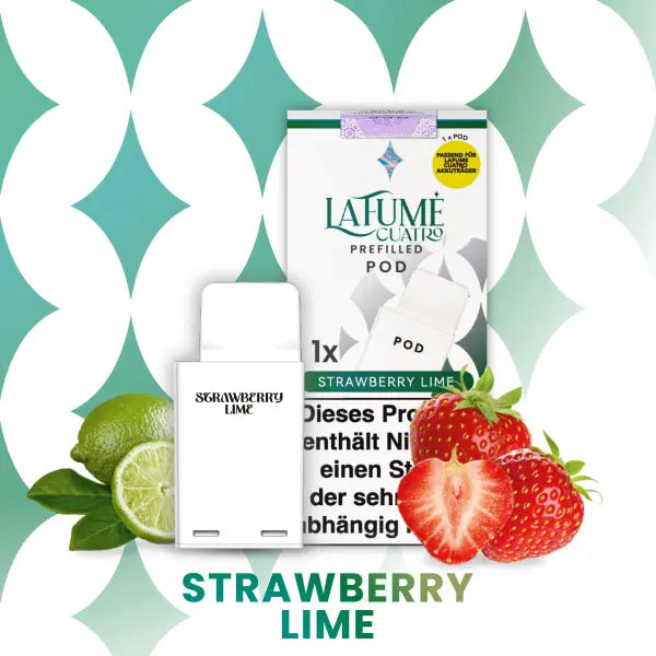 La Fume Cuatro – Strawberry Lime Pod – 1er Pack