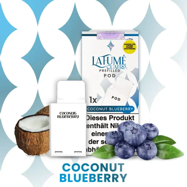 La Fume Cuatro – Coconut Blueberry Pod – 1er Pack