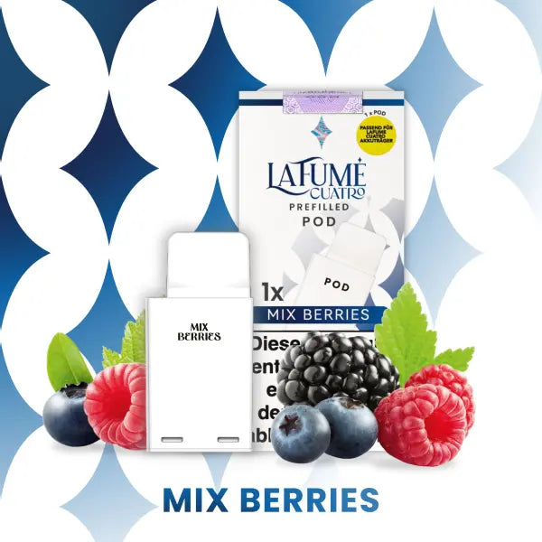 La Fume Cuatro – Mix Berries Pod – 1er Pack