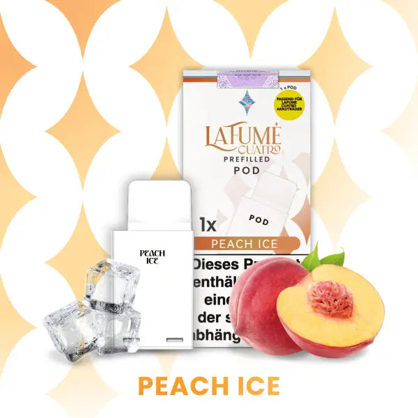 La Fume Cuatro – Peach Ice Pod – 1er Pack