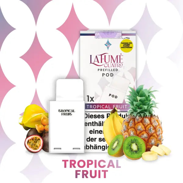 La Fume Cuatro – Tropical Fruit Pod – 1er Pack