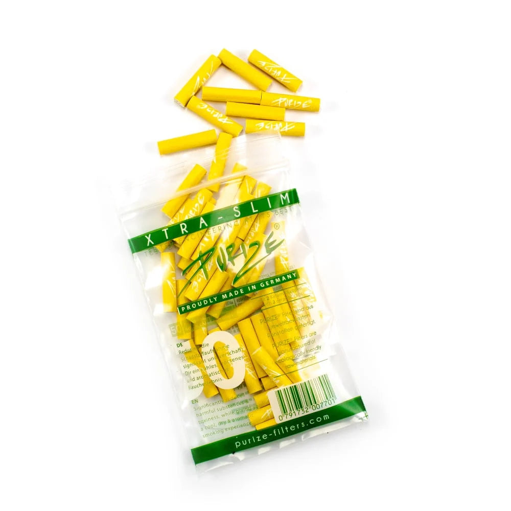 50 x PURIZE XTRA Slim Size Aktivkohlefilter Carbon ø 5,9mm