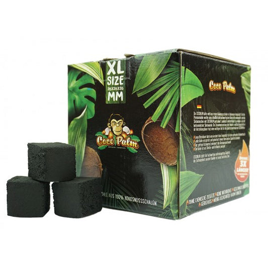 1 KG Coco Palm 26mm | XL Size Shisha Kohle | 1kg |