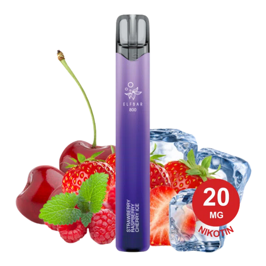 Elfbar 800 - Strawberry Raspberry Cherry Ice
